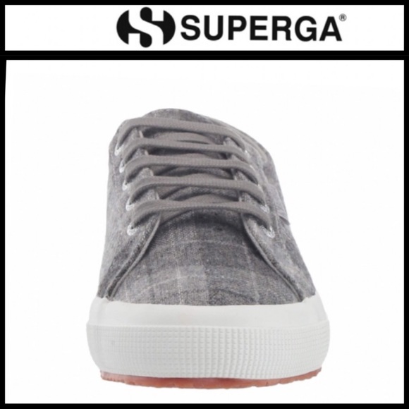 🎈SALE🎈NEW⭐️HP⭐️Superga 2750 Wool-plaid Sneaker - Picture 3 of 11